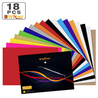 Chameleon Heat Transfer Vinyl Sheets HTV Vinyl Bundle 6 Colors 