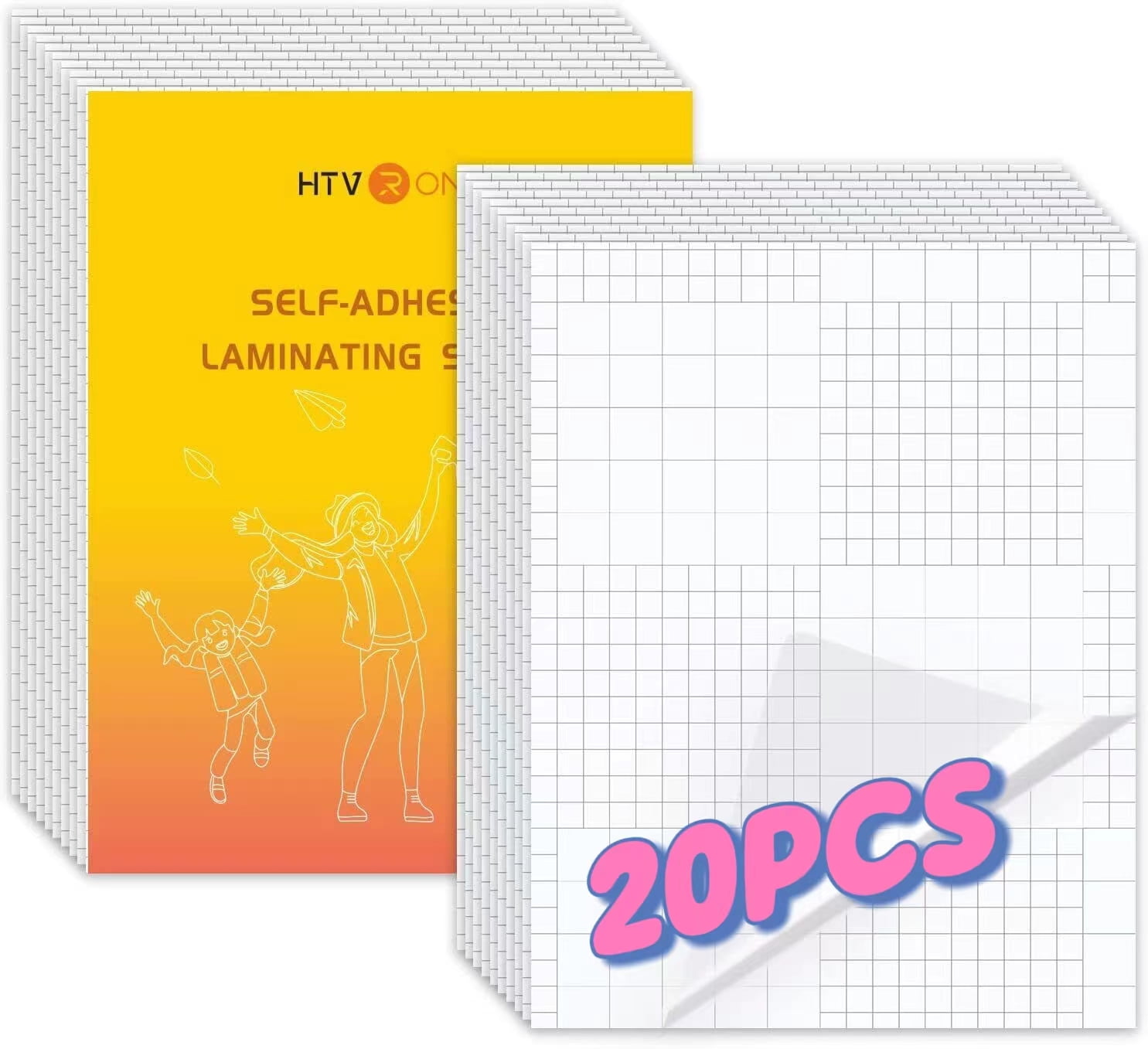 Self-Adhesive Laminating Sheets-50 Sheets 9 X 12 Inches – HTVRONT