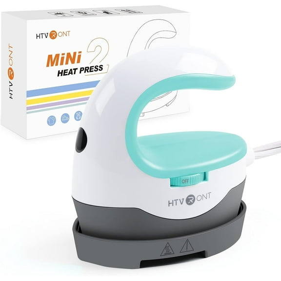 HTVRONT 2nd Green Heat Press Machine Portable Press Machine Iron Press for T-Shirt Heating Transfer