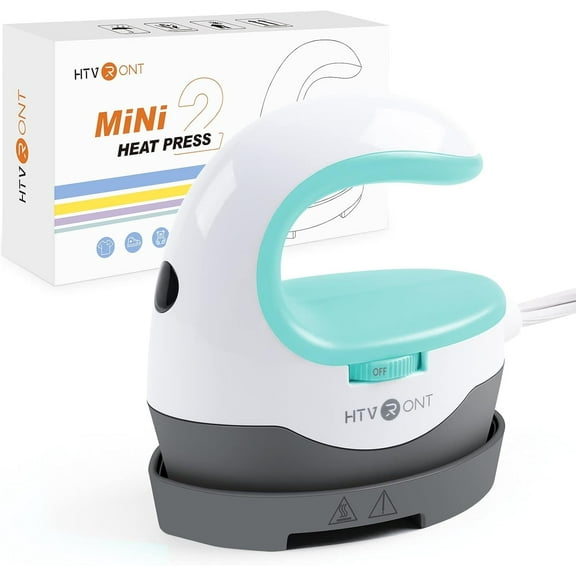 HTVRONT 2nd Green Heat Press Machine Portable Press Machine Iron Press for T-Shirt Heating Transfer
