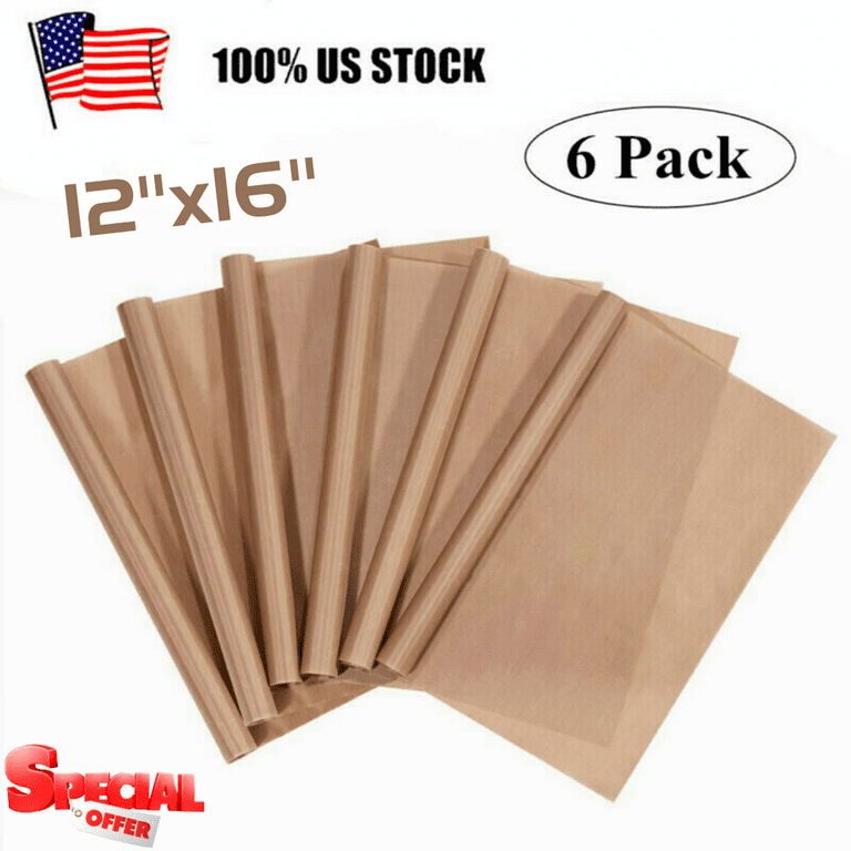 Gabelly 3 Pack 12 x 16 PTFE Teflon Sheet for Heat Press Transfer,  Non-Stick Reusable Craft Mat, Heat Resistant up to 536℉, Protects Iron, for  Heat