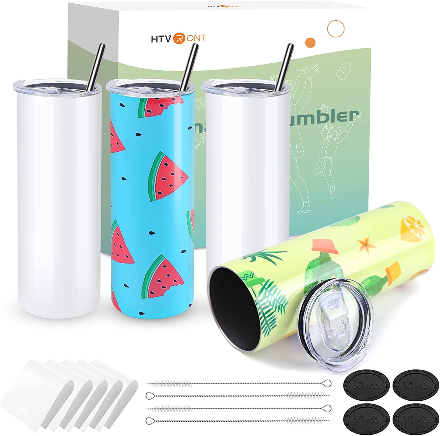 Sublimation Tumblers With Lids And Straws Bulk Sublimation - Temu