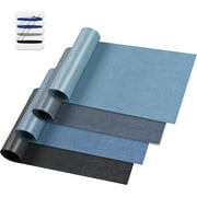 HTVRONT 4 Rolls of 3"x60" Iron on Patches for Jeans  4 Colors Clothing Repair Decorating Kit