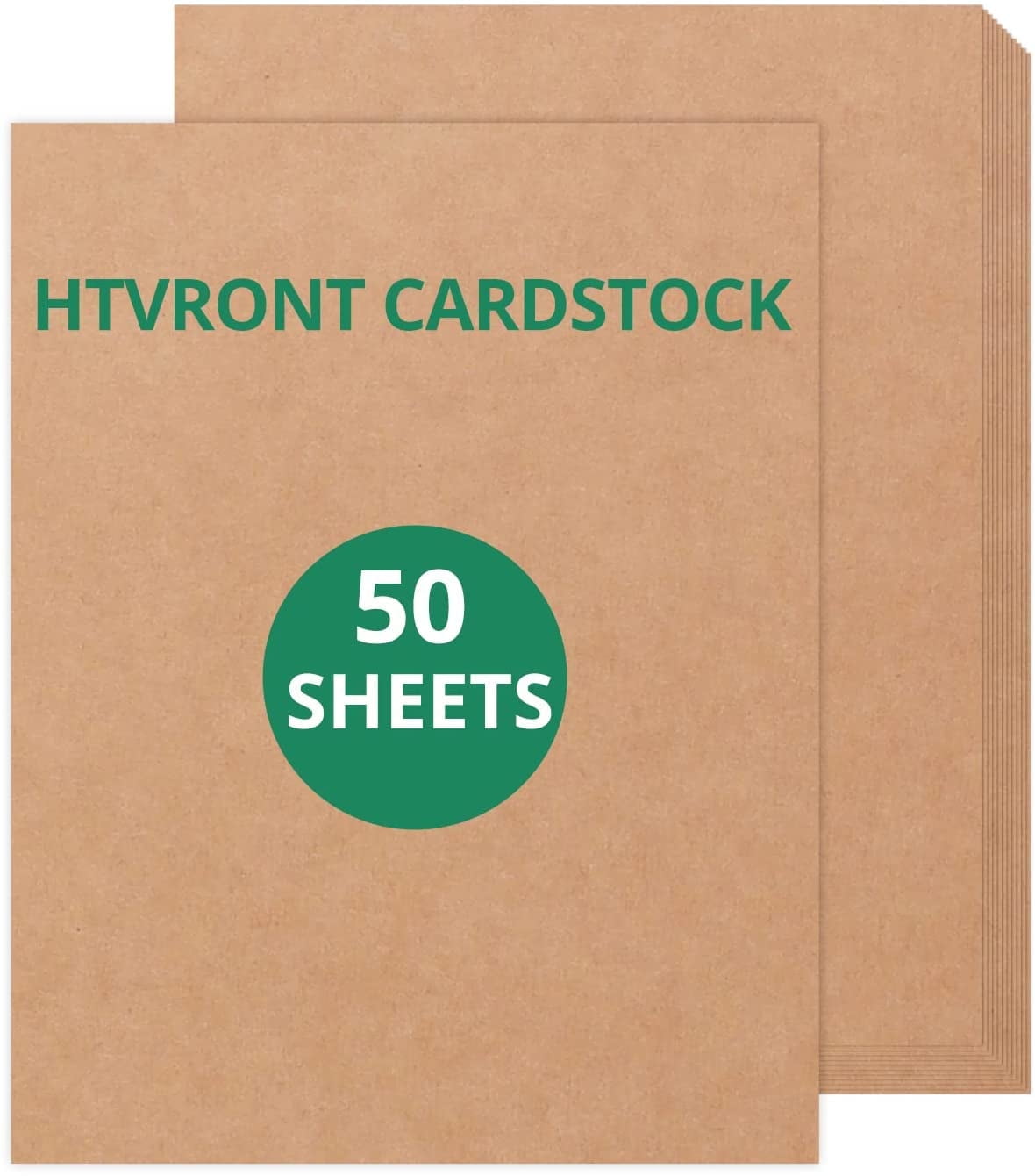 HTVRONT 50 Sheets Brown Cardstock Paper Thick Paper, 80lb Cover Heavy Cardstock for Cricut