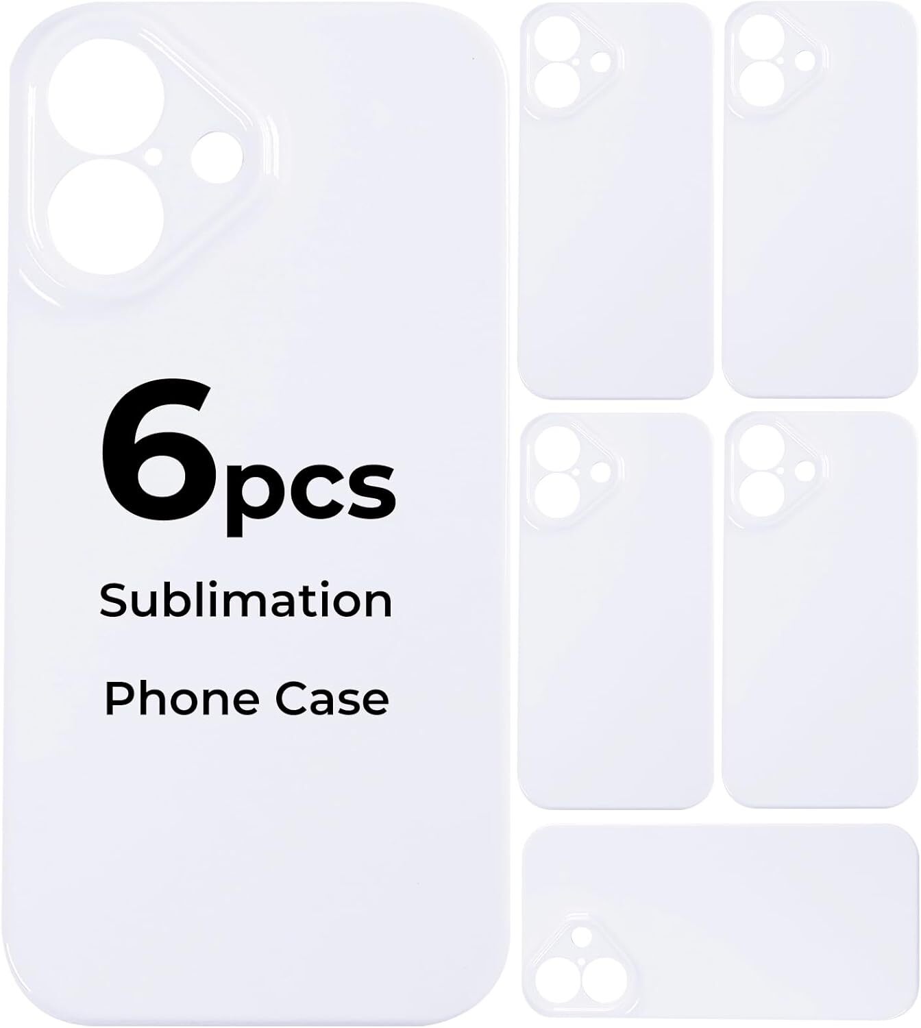 HTVRONT 6Pack Sublimation Phone Case Blanks Bulk Compatible With HTVRONT 6Pack Sublimation Phone Case Blanks Bulk Compatible With