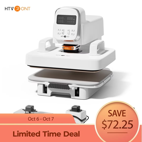 HTVRONT Auto Heat Press Machine - A100 3 in 1 Auto Heat Press 12X10 with Adjustable Pressure, Heats Up Fast & Evenly Sublimation Heat Press Machine for T Shirts, Mugs and Hats