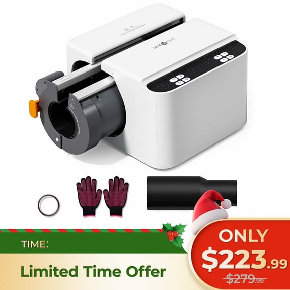 HTVRONT Auto Tumbler Heat Press 2 - A200 Full Cup Transfer Heat Press Machine for 40 OZ Tumbler with Handle, Heat Even and Quick Cups Sublimation Machine with Adjustable Pressure,White