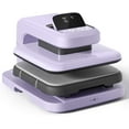 thumbnail image 1 of HTVRONT Automatic heat press 2 - Heat Press Machine for T Shirts with Adjustable Pressure & Higher Heating Height, Heats Up Fast and Evenly Heat Press 15x15 for HTV, Sublimation (Purple), 1 of 10