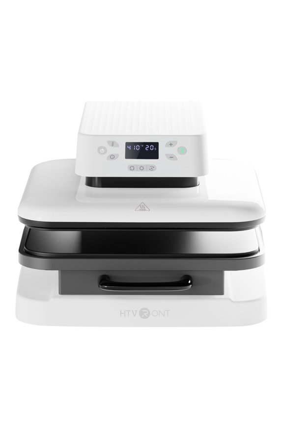 Automatic Heat Press Machine, Professional for Heat Transfer Projects, Smart T-Shirt Press Machine with Auto Release-White