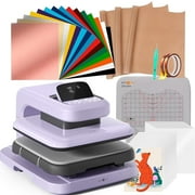 HTVRONT Automatic Heat Press 2 + HTVRONT Automat Heat Press Accessories Kit, Heat Press Machine with Adjustable Pressure & Higher Heating Height, Heats Up Fast and Evenly