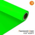 thumbnail image 1 of HTVRONT Fluorescent Green Heat Transfer Vinyl Rolls - 12" x 10FT Iron on Vinyl for Shirts,Iron on for HTVRONT & All Cutter Machine-Easy to Cut & Weed for Craft Heat Vinyl Design（Fluorescent Green ）, 1 of 11