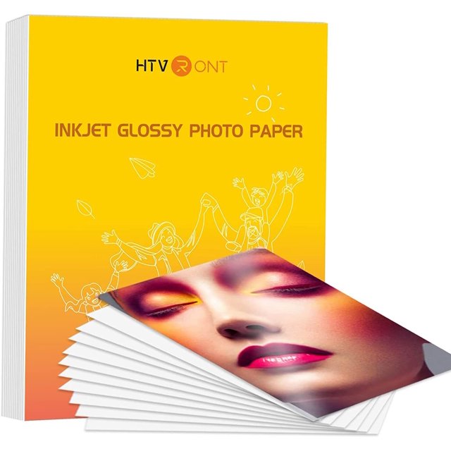 HTVRONT Glossy Photo Paper 8.5 x 11 Inch100 Sheets Better Office
