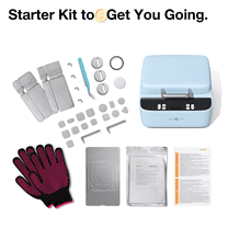 HTVRONT H17 Phone Cases Heat Press - Automatic Vacuum Heat Press Machine for Phone Cases- Sublimation Press for Custom Phone Case, Badges, Coasters(Blue)