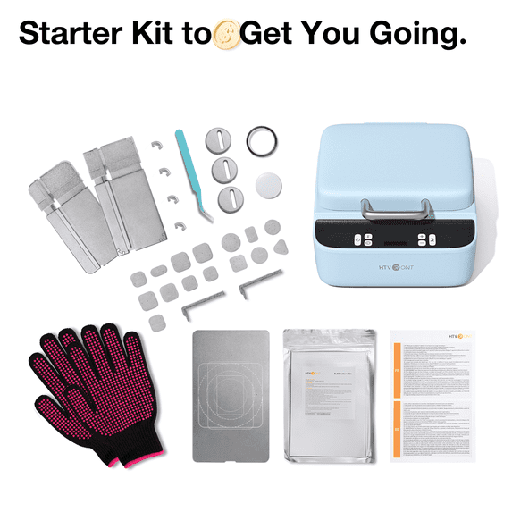 HTVRONT H17 Phone Cases Heat Press - Automatic Vacuum Heat Press Machine for Phone Cases- Sublimation Press for Custom Phone Case, Badges, Coasters(Blue)