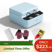 HTVRONT H17 Phone Cases Heat Press - Automatic Vacuum Heat Press Machine for Phone Cases- Sublimation Press for Custom Phone Case, Badges, Coasters(Compatible with Iphone),Blue