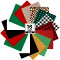 HTVRONT Heat Transfer Vinyl 16 Sheets Buffalo Plaid HTV Iron on Vinyl