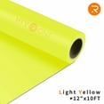 thumbnail image 1 of HTVRONT Light Yellow Heat Transfer Vinyl Rolls-12" x 10FT Iron on Vinyl for Shirts,Light Yellow Iron on for HTVRONT & All Cutter Machine-Easy to Cut & Weed for Craft Heat Vinyl Design（Light Yellow）, 1 of 11