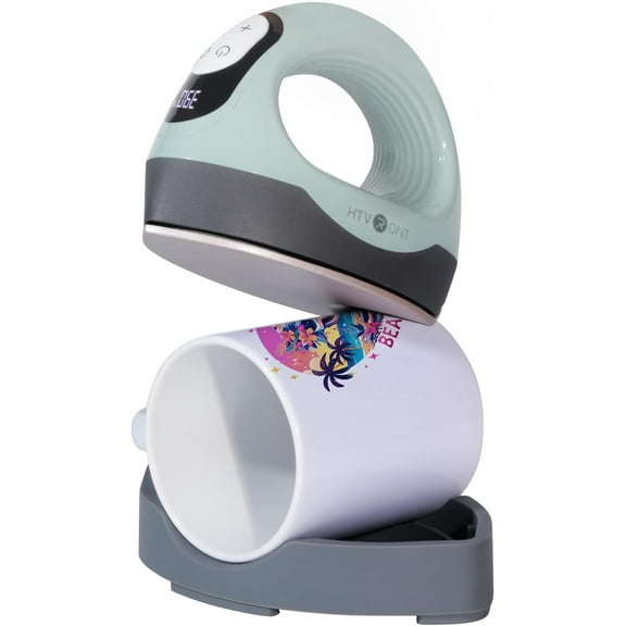 HTVRONT Mini Heat Press 3, Heat Press Machine for T Shirts Shoes Hats and Small HTV Vinyl Projects(Laurel Green)