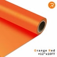 thumbnail image 1 of HTVRONT Orange Red Heat Transfer Vinyl Rolls-12" x 10FT Orange Red Iron on Vinyl for Shirts,Orange Red Iron on for HTVRONT&All Cutter Machine-Easy to Cut&Weed for Craft Heat Vinyl Design（Orange Red）, 1 of 11