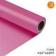 thumbnail image 1 of HTVRONT Pink Heat Transfer Vinyl Rolls - 12" x 10FT Pink Iron on Vinyl for Shirts,Pink Iron on for HTVRONT & All Cutter Machine - Easy to Cut & Weed for Craft Heat Vinyl Design（Pink）, 1 of 11