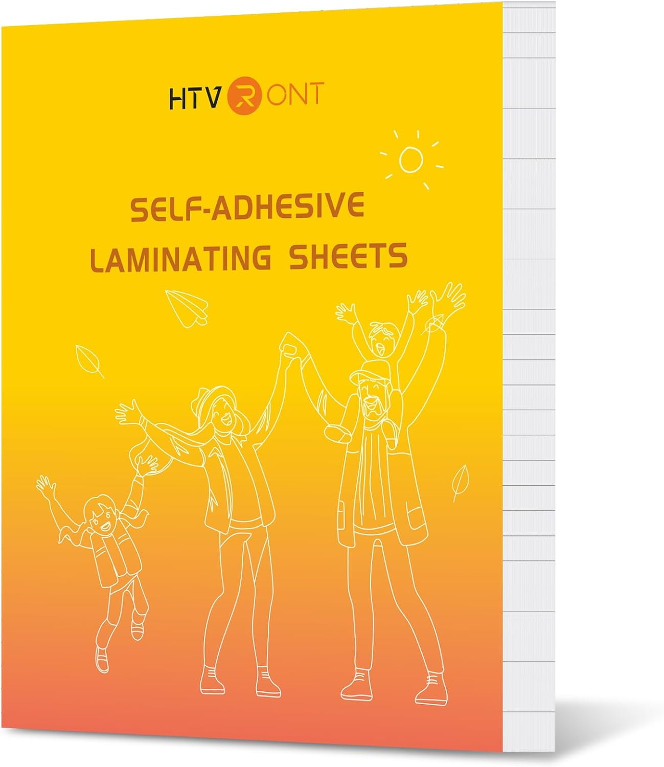 HTVRONT SelfAdhesive Laminating Sheets100 Sheets 9 X 12 Inches Self Laminating Sheets, No
