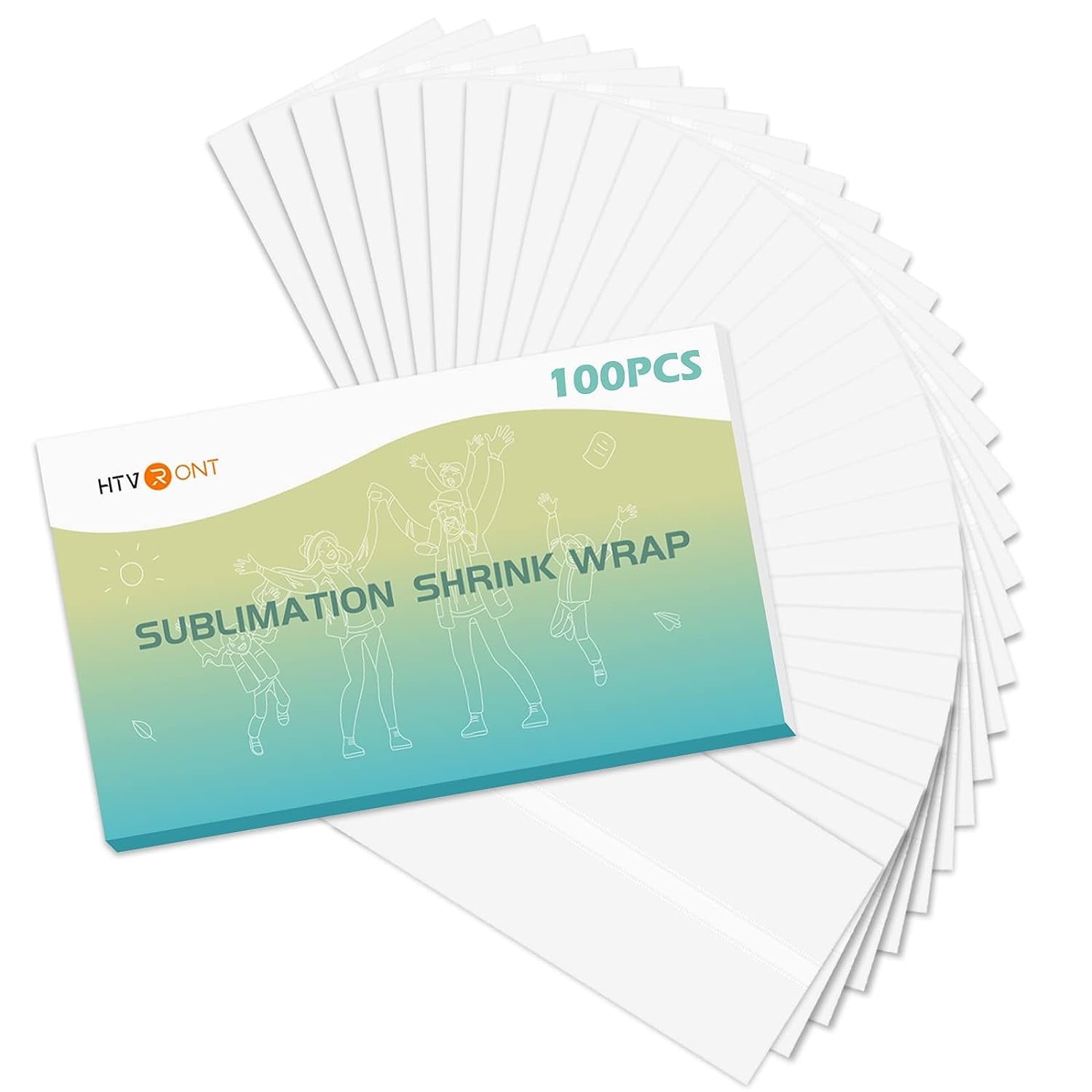 100 Pack Sublimation Shrink Wrap Sleeves, Tumbler Sublimation Sleeves, Heat  Shrink Sleeves, Multiple Sizes 