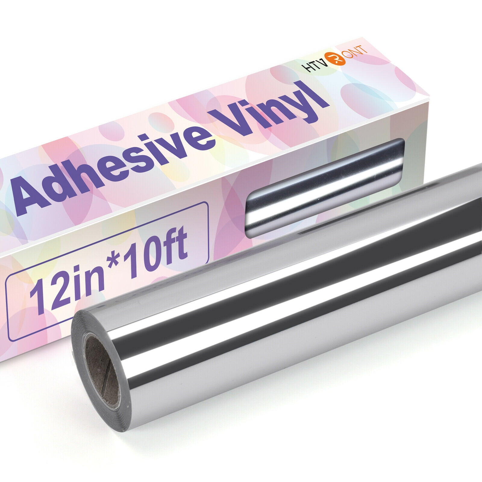 24 x 20 ft Roll of SILVER(CHROME MIRROR) Repositionable Adhesive-Backed  Vinyl for Craft Cutters, Punches and Vinyl Sign Cutters