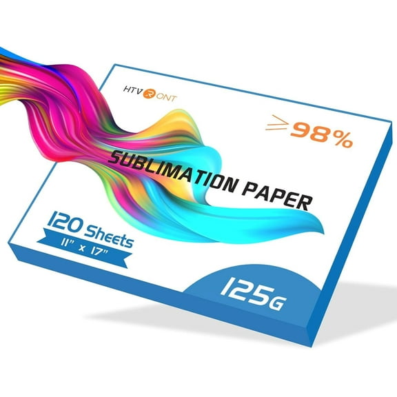 HTVRONT Sublimation Paper 11x17 Inch - 120 Sheets Easy to Transfer Sublimation Paper for T-shirts, Tumblers, Mugs (A3)