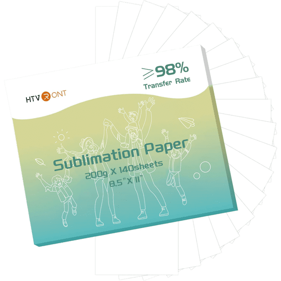 HTVRONT Sublimation Paper 8.5 x 11 inches - 140 Sheets Sublimation ...