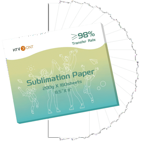 HTVRONT Sublimation Paper 8.5 x 11 inches-160 Sheets Sublimation Paper Compatible with Inkjet Printer