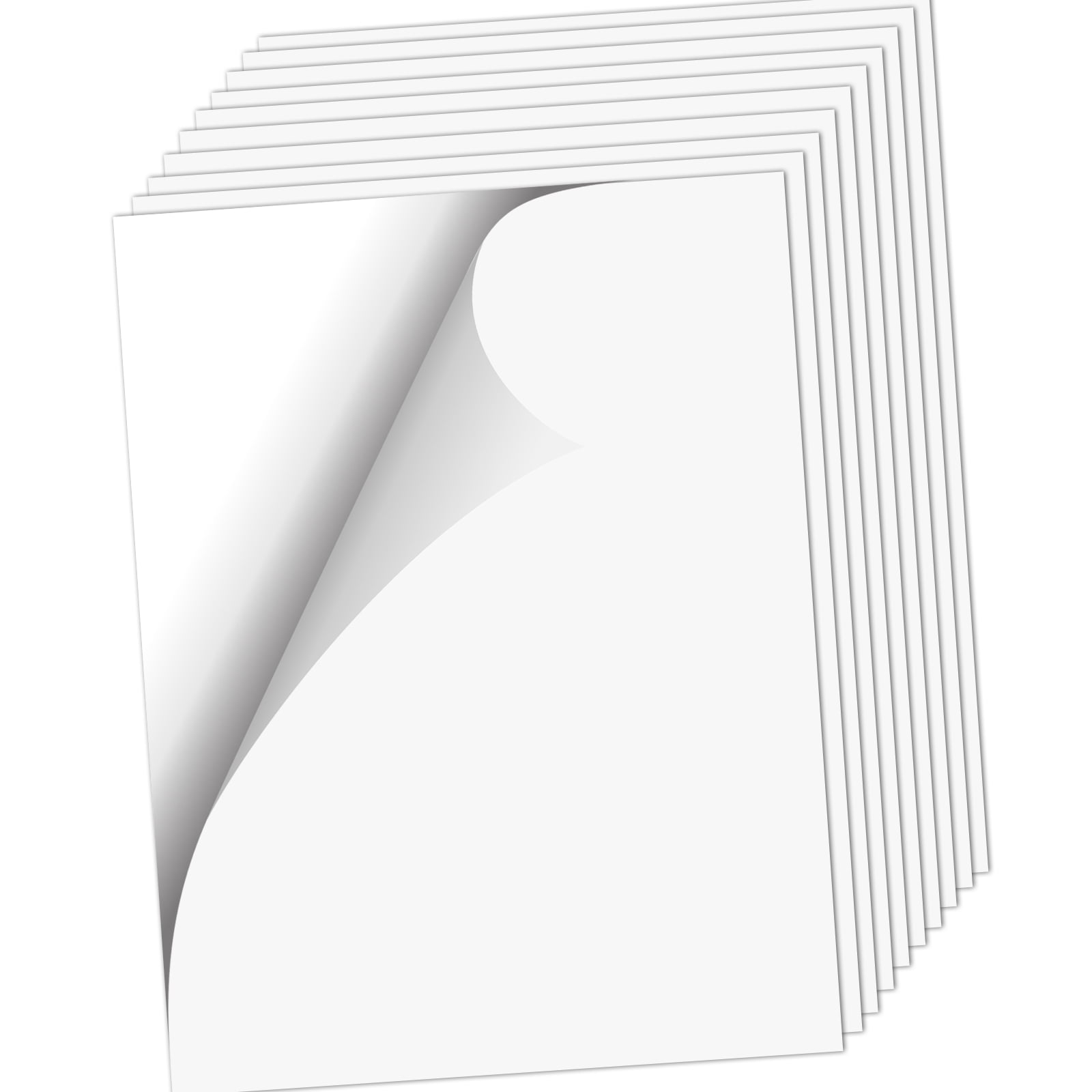 Avery Repositionable Sticker Project Paper, Matte White, 8.5 x 11