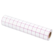 HTVRONT Transfer Tape 12" x 6ft Red Alignment Grid, Medium Tack Vinyl Transfer Tape for Permanent Vinyl for Signs Stickers Decals Walls Doors & Windows