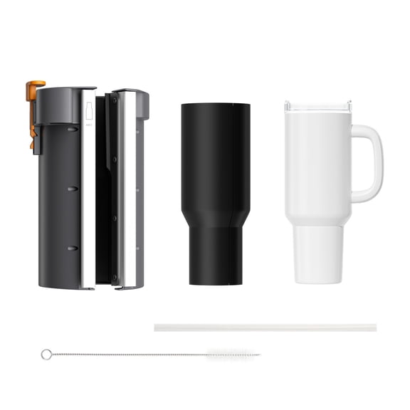 HTVRONT Tumbler Heat Press Attachment for A200 Machine- Full Cup Heat Press for 40 OZ Handled Tumbler, Comes with a 40 OZ Tumbler with Handle, Install and Replace in Seconds