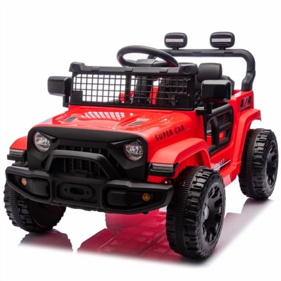 HTW24V Kids Ride On Car Parental Remote Control 2WD Suspension Bluetooth LED Headlights for Kids 3+