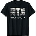 thumbnail image 1 of HTX City of Houston Skyline Art Downtown Texas Souvenir Gift T-Shirt, 1 of 3