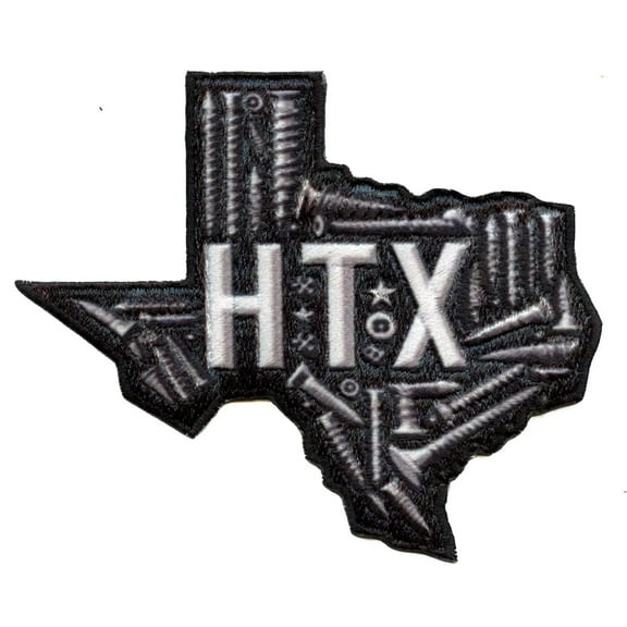 HTX DJ Screw Patch Texas State Houstonian Sublimated Embroidered Iron On