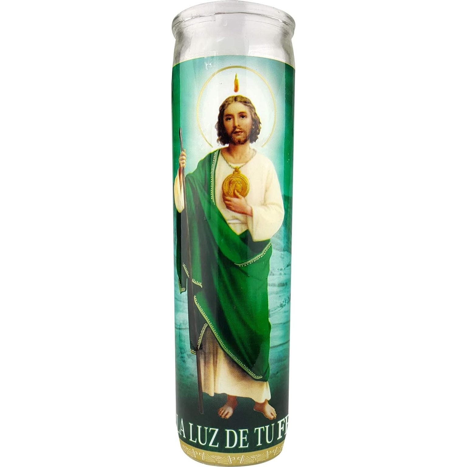HTYSUPPLY 12 Saint Jude, San Judas Religious Candle, Devotional, Vigil, Novena, Prayer, Saints