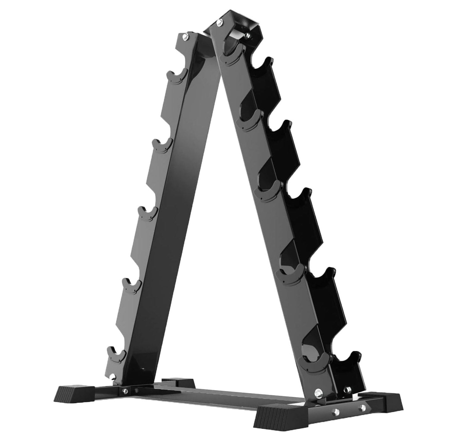 HTYSUPPLY 150 Pound PVC Dumbbell Set With A-Frame Rack - Heavy Duty ...