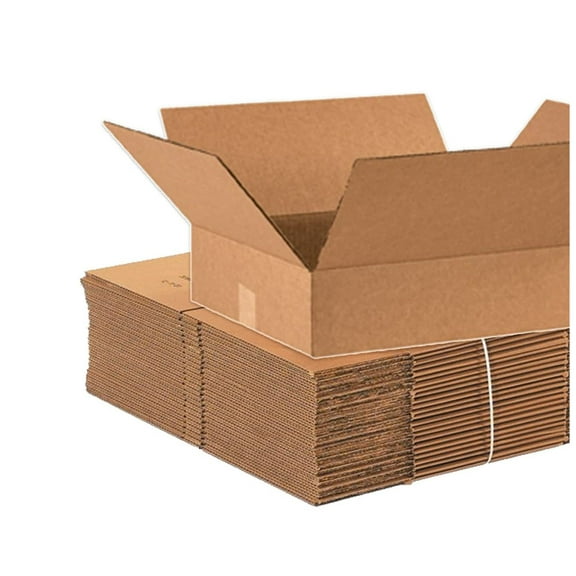 HTYSUPPLY 16 x 14 x 4Corrugated Cardboard Boxes, Flat 16"L x 14"W x 4"H, Pack of25| Shipping, Packaging, Moving, Storage Box for Home or Business, Strong Wholesale Bulk Boxes