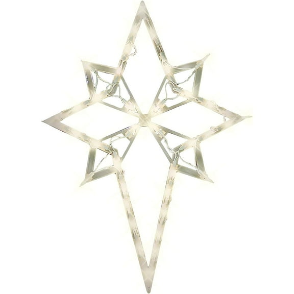 HTYSUPPLY 22" Lighted Star of Bethlehem Christmas Window Silhouette Decoration ASIN: B000WZL5GQ View on Walmart, Cross