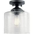 thumbnail image 1 of HTYSUPPLY 44033BK Winslow Semi Flush, 1-Light 75 Watts, Black, 1 of 1