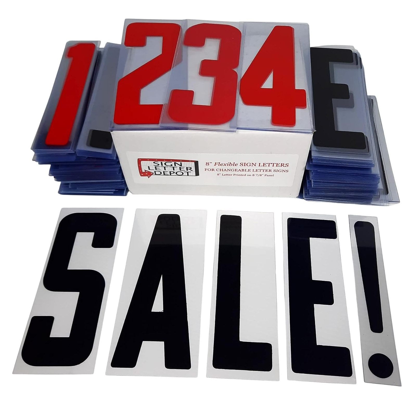 HTYSUPPLY 8" Flexible Marquee Letters for Outdoor Signs Changeable