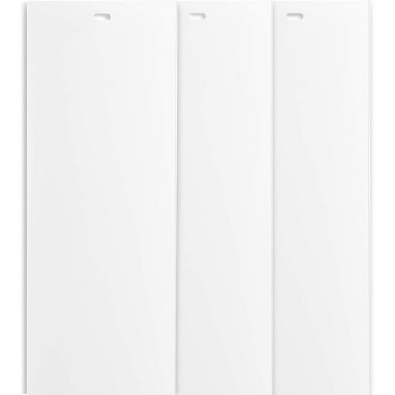 HTYSUPPLY 82.5" White Vertical Replacement Blinds Slats Sliding Door Window (3 Pack)