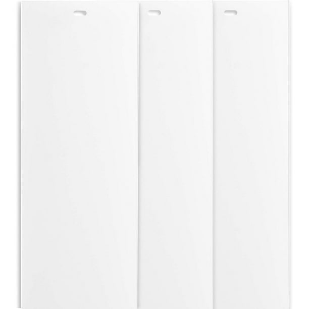 HTYSUPPLY 82.5" White Vertical Replacement Blinds Slats Sliding Door