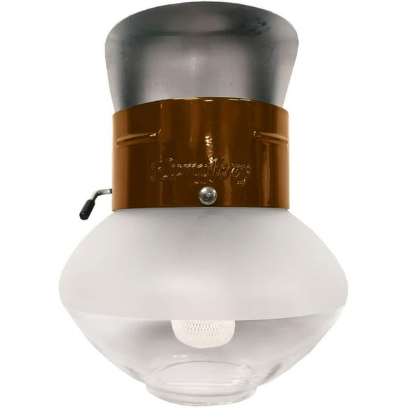 HTYSUPPLY 9RW Propane Gas Light, Rustic Walnut Pre-formed Mantle