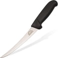 thumbnail image 1 of HTYSUPPLY BBQ Brisket, Meat Trimming, Fish Fillet and Butcher's Kitchen Boning Knife - 6 Inch Curved Stainless Steel Blade, 1 of 6