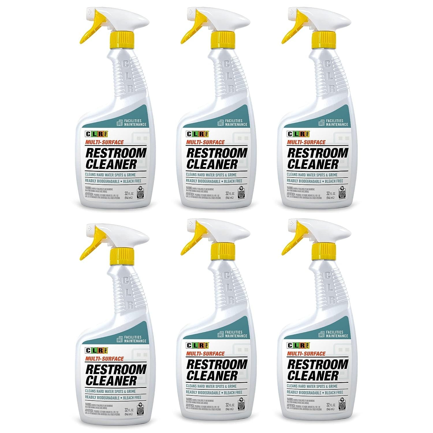 HTYSUPPLY CLR PRO Industrial Bathroom Cleaner - Multi-Surface Spray Cleans Hard Water Spots ...