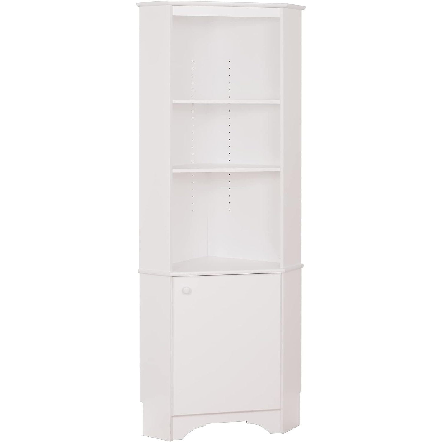 HTYSUPPLY Corner Storage Tall 1Door, White