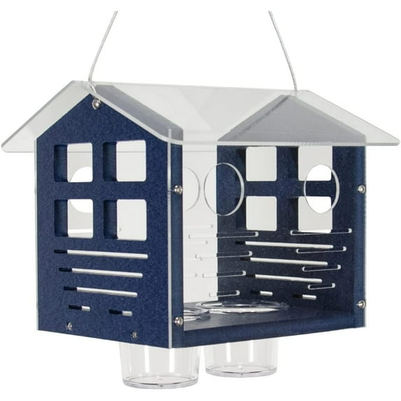 HTYSUPPLY Enclosed Bluebird Feeder 2.0