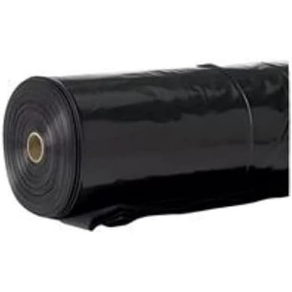 HTYSUPPLY Film-Gard Plastic Sheeting 4 mil x 20 ft. W x 100 ft. L Polyethylene Black